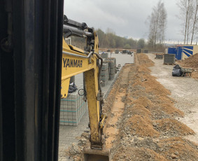 4t Mini ekskavatoriaus,bobcat.polių grežimas.griovimas / Spec. technikos nuoma Vilnius / Darbų pavyzdys ID 3317519