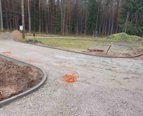 Trinkelių pagrindo paruošimas - Trinkelių klojimas Kauno - Marijampolės apskrityse - 3