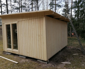 Karkasai, stogai,vidaus apdaila. Drenažai, Polių gręžimass - Moduliniai namai - 1 Moduliniai namai - Karkasai, stogai,vidaus apdaila. Drenažai, Polių gręžimass - 1