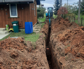 Tranšėjų kasimas - Žemės kasimo darbai. Mini ekskavatoriaus paslaugos. - 2