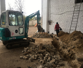 Žemės kasimo darbai - Inžinerinių tinklų įrengimas - 1 Inžinerinių tinklų įrengimas - Žemės kasimo darbai - 1