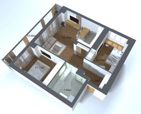 Interjero brėžiniai - 3D vizualizacijos - NT projektai / Interjero dizainas Meraki / Darbų pavyzdys ID 3319617