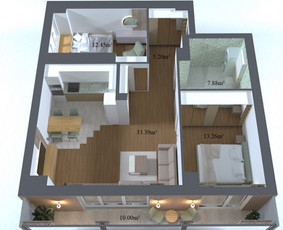 Interjero brėžiniai - 3D vizualizacijos - NT projektai / Interjero dizainas Meraki / Darbų pavyzdys ID 3319619