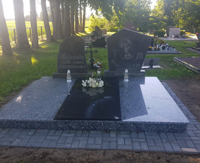 Akmens plokštės, paminklai, kapų darbai su garantija 5 metam / UAB "Priegolė" / Darbų pavyzdys ID 3320211
