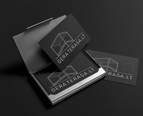 Logotipo sukūrimas. 400 eur
Vizitinė kortelė - 20 eur.