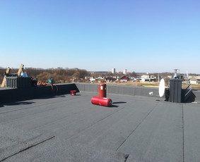 Sutapdinti (Plokščių) stogų dengimo darbai. - Stogų šiltinimas - 1 Stogų šiltinimas - Sutapdinti (Plokščių) stogų dengimo darbai. - 1