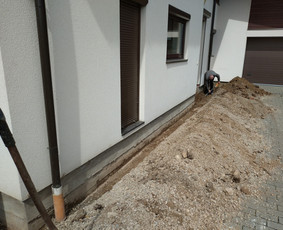 Pamatų šiltinimas drenažas hidroizoliacija ir kasimo darbai / Pamatai / Darbų pavyzdys ID 3330643