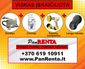 Cheminis baldų, autosalonų valymas / Valymo įrangos nuoma - Įvairios technikos nuoma - 4 Įvairios technikos nuoma - Cheminis baldų, autosalonų valymas / Valymo įrangos nuoma - 4