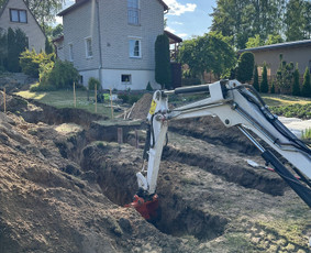 Mini Ekskavatoriaus, Bobcat nuoma su operatoriumi! - Drenažo įrengimas - 1 Drenažo įrengimas - Mini Ekskavatoriaus, Bobcat nuoma su operatoriumi! - 1