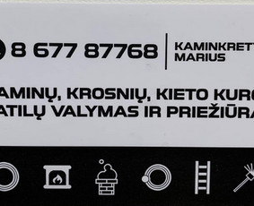 Kaminu, kieto kuro katilų valymas. - Krosnių valymas ir priežiūra - 1 Krosnių valymas ir priežiūra - Kaminu, kieto kuro katilų valymas. - 1