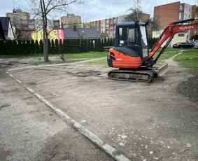 Lietaus nuotekos, drenažai, gerbūvis, Valymo įrenginiai - Ekskavatoriaus nuoma - 1 Ekskavatoriaus nuoma - Lietaus nuotekos, drenažai, gerbūvis, Valymo įrenginiai - 1