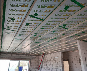 PIR plokščių montavimas - Stogų šiltinimas biria vata (35€/m³) - 3