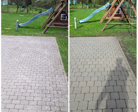 Fasadų,stogų ir kitų paviršių plovimas, srautinis valymas. / Švaros DNR / Darbų pavyzdys ID 3342956