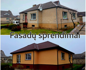 Fasadų šiltinimas ir apdaila. Klaipėda. / Saulius Fasadai / Darbų pavyzdys ID 3343704