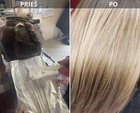 Plaukų dažymas - Vyrų moterų Kirpykla Žanlisa Šiauliuose - 1