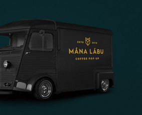 Kavinės "Manu Labu" automobilio lipduko dizainas