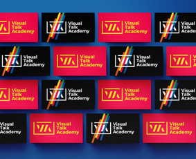 Prezentacijų kūrimo akademijos "Visual Talk academy" lipdukai