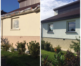 Statybos, apdaila - Fasadų apdailos darbai. Struktūrinio tinko pur&scaron;kimas - 4