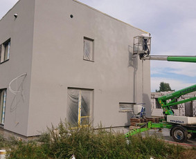 Statybos, apdaila - Fasadų apdailos darbai. Struktūrinio tinko pur&scaron;kimas - 1