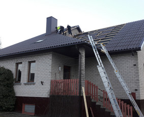 Stogų dengimas, šiltinimas pučiama vata ,stogo renovacija, / MB "Spalvotas plienas" / Darbų pavyzdys ID 640227