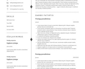 CV ra&scaron;ymas su konsultacija - Profesionalus Cv ra&scaron;ymas su konsultacija - 3