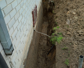 Pamatų šiltinimas drenažas hidroizoliacija ir kasimo darbai / Pamatai / Darbų pavyzdys ID 3348644