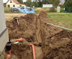 Pamatų šiltinimas drenažas hidroizoliacija ir kasimo darbai / Pamatai / Darbų pavyzdys ID 3348646