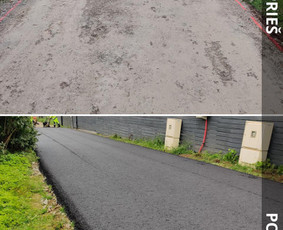 Asfaltavimo darbai - Kelių remontas bei tiesimas, technikos nuoma - 3