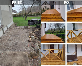 Terasos ,fasadai,stogai,tvoros ir kiti darbai / STATYBŲ DARBAI / Darbų pavyzdys ID 3350768
