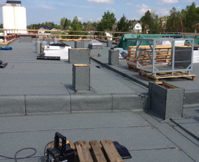 Plokščių Stogų Dengimas Pvc, Epdm ir bitumine Danga / Tvirti stogai / Darbų pavyzdys ID 3354458