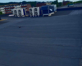 Plokščių Stogų Dengimas Pvc, Epdm ir bitumine Danga / Tvirti stogai / Darbų pavyzdys ID 3354520