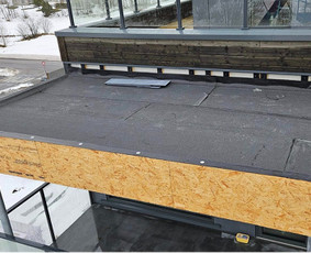 Plokščių Stogų Dengimas Pvc, Epdm ir bitumine Danga / Tvirti stogai / Darbų pavyzdys ID 3354548
