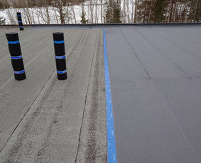 Plokščių Stogų Dengimas Pvc, Epdm ir bitumine Danga / Tvirti stogai / Darbų pavyzdys ID 3354556