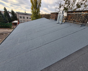Plokščių Stogų Dengimas Pvc, Epdm ir bitumine Danga / Tvirti stogai / Darbų pavyzdys ID 3354562