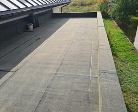 Plokščių Stogų Dengimas Pvc, Epdm ir bitumine Danga / Tvirti stogai / Darbų pavyzdys ID 3354564