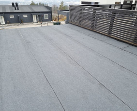 Plokščių Stogų Dengimas Pvc, Epdm ir bitumine Danga / Tvirti stogai / Darbų pavyzdys ID 3354582