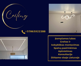 Itempiamos lubos / Apdailos darbai / Darbų pavyzdys ID 3356648