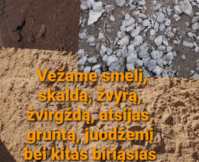 Vežame Vilniaus r. grunto pakėlimą, skaldą, žvyrą, ir kitą! - Žvyras - 1 Žvyras - Vežame Vilniaus r. grunto pakėlimą, skaldą, žvyrą, ir kitą! - 1