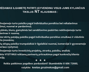 Reikalinga NT agentūra? Patyręs sertifikuotas brokeris? - Kitos kategorijos - 2 Kitos kategorijos - Reikalinga NT agentūra? Patyręs sertifikuotas brokeris? - 2