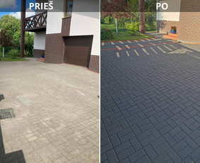 Trinkelių, stogų, fasadų valymas, plovimas / MB SLEGIS / Darbų pavyzdys ID 3358504