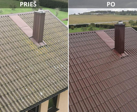 Trinkelių, stogų, fasadų valymas, plovimas / MB SLEGIS / Darbų pavyzdys ID 3358514