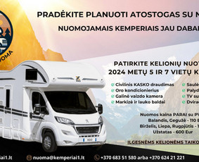 Kemperių nuoma - Kemperiu nuoma. 2024 metu. - 2