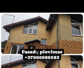 Fasadų,stogų ir kitų paviršių plovimas, srautinis valymas. / Švaros DNR / Darbų pavyzdys ID 3359496