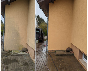 Fasadų,stogų ir kitų paviršių plovimas, srautinis valymas. / Švaros DNR / Darbų pavyzdys ID 3359498