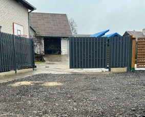 Tvoros, vartai, turėklai, laiptai, metalo gaminiai - Kiemo vartai, gamyba - 3 Kiemo vartai, gamyba - Tvoros, vartai, turėklai, laiptai, metalo gaminiai - 3