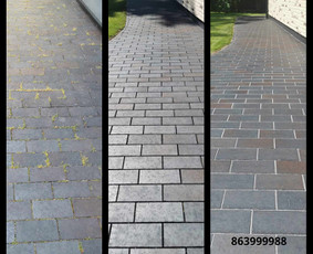 Trinkelių valymas - Trinkelių, stogų, fasadų valymas, plovimas - 2