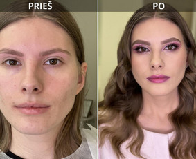 Makiažas + šukuosena/antakių dažymas/blakstienų priauginimas - Proginis makiažas - 2 Proginis makiažas - Makiažas + šukuosena/antakių dažymas/blakstienų priauginimas - 2