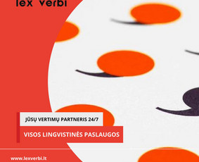 Profesionalūs vertimai ir kitos lingvistinės paslaugos / Vertimų biuras „Lex verbi“ / Darbų pavyzdys ID 3365206