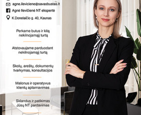 Nekilnojamo turto agentė / brokerė Agnė Ilevičienė - Turto vertinimas - 1 Turto vertinimas - Nekilnojamo turto agentė / brokerė Agnė Ilevičienė - 1