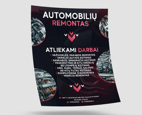 A4 posteris klientui, automotive tematika.